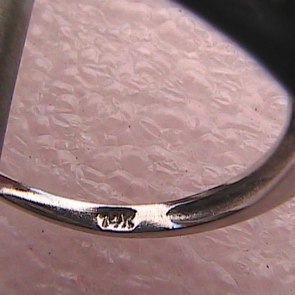 14k White Gold Filled Peridot Ring (#71) - Picture 6 of 8